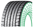 Imagem do pneu RA18+BL na vertical